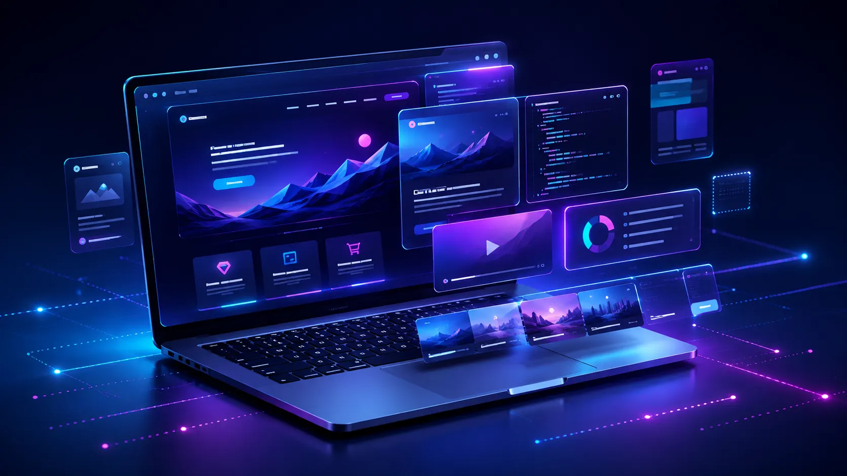 Web + sistema: concepto visual de Eclixyz